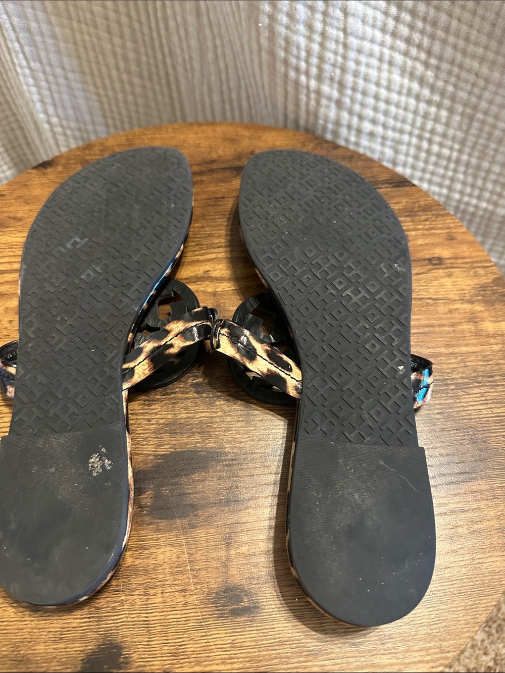 Tory Burch Miller Patent Leopard Sandals - Picture 3 of 3